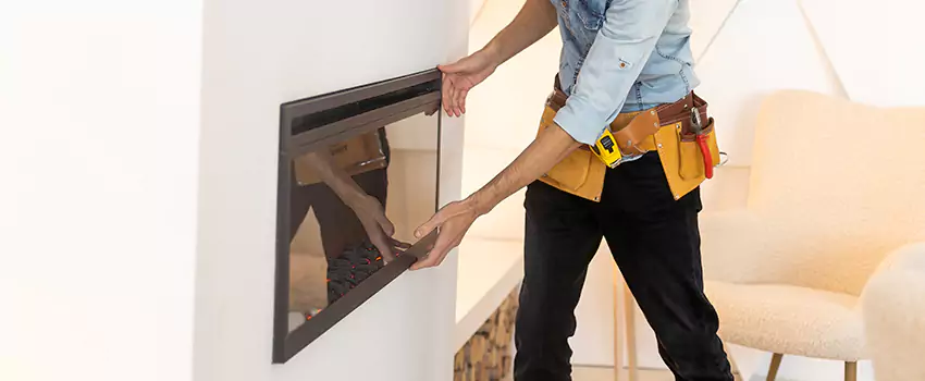 Metal Fireplace Installation in Buena Park, California