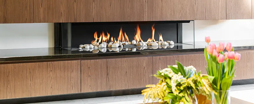 Double-height Fireplace Design Refurbishment in Buena Park, California